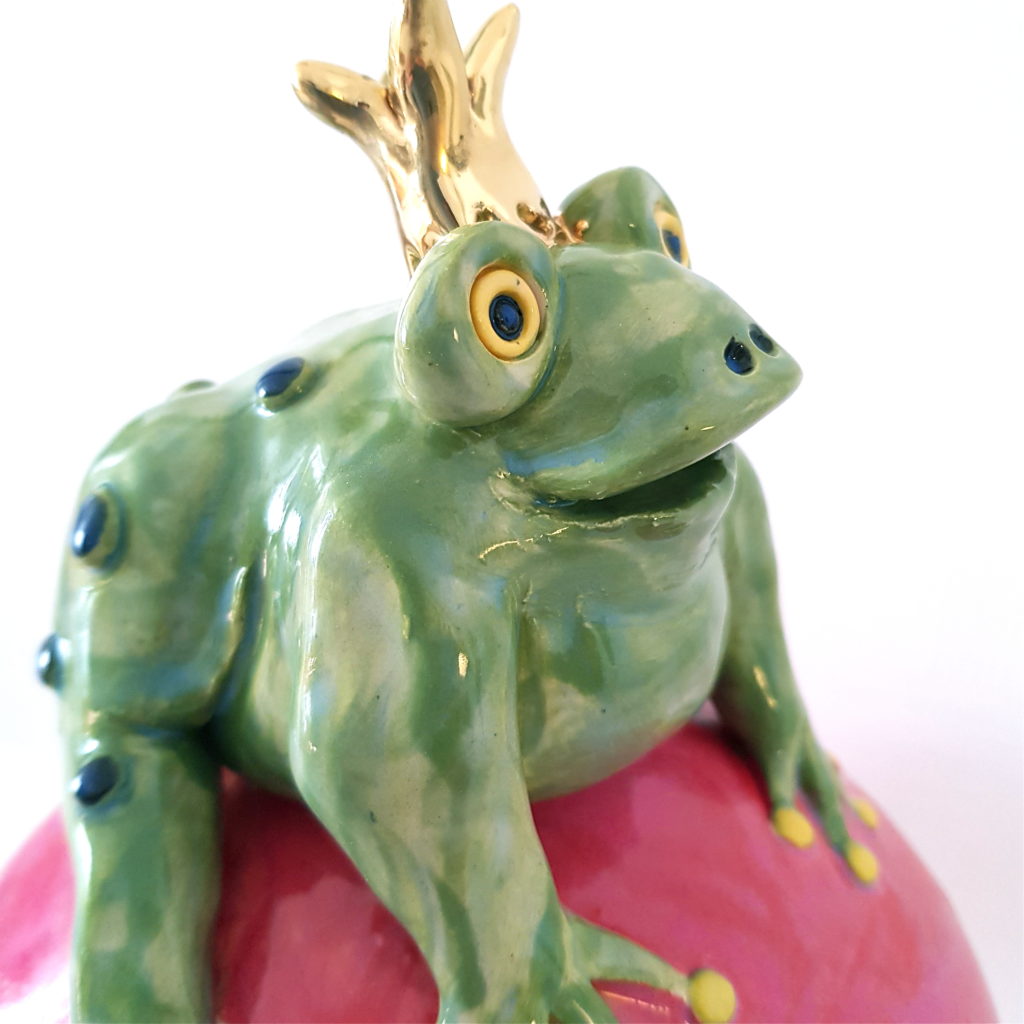 Froschkönig, Unikat, Töpferei, La ceramica